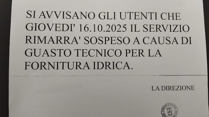 Avviso chiusura biblioteca