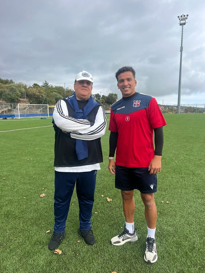 Il presidente del Paternò  Kirdi insieme al capitano Boulahia