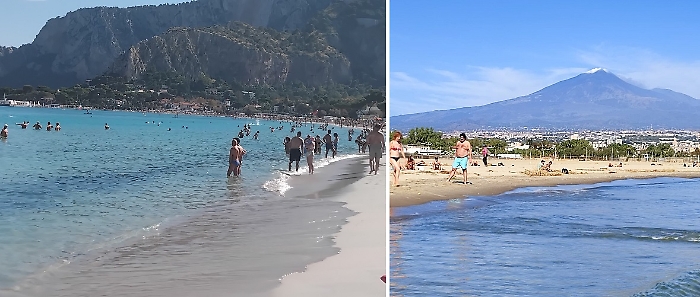 Con 30°C in Sicilia è ancora estate: spiagge piene dalla Plaia di Catania a Mondello
