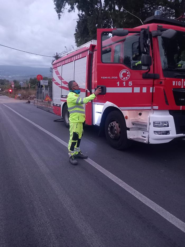 Fuga di gas sulla statale 114: chiuso il tratto tra Pasteria (Calatabiano) e Giardini Naxos