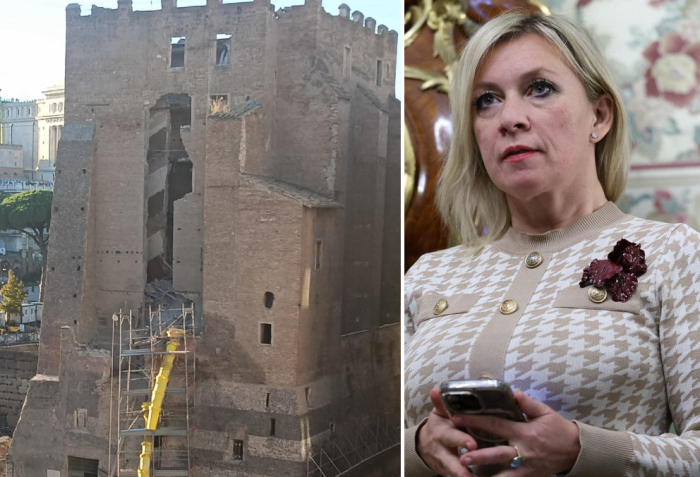 Crollo ai Fori Imperiali, Zakharova: "Se l'Italia aiuta l'Ucraina, croller&agrave; tutta". Farnesina convoca l'ambasciatore russo