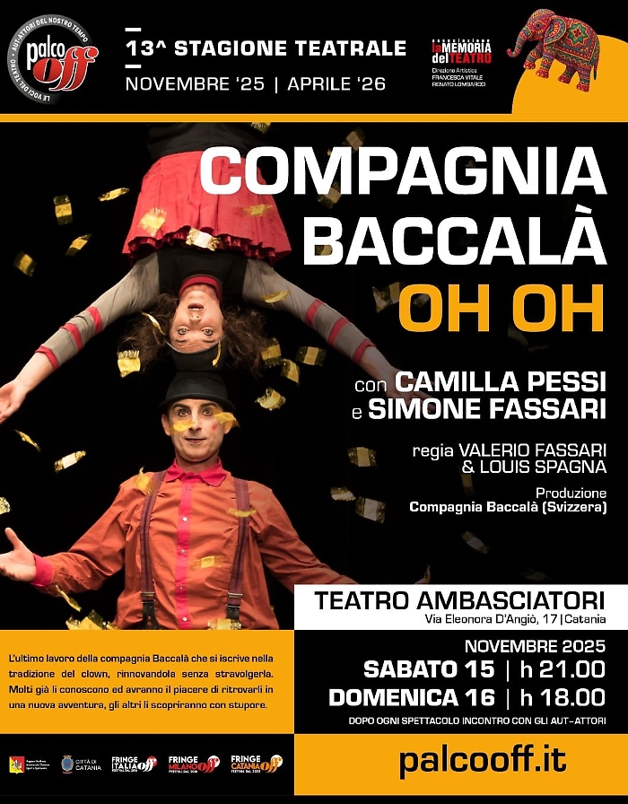 Locandina compagnia Baccal&agrave;