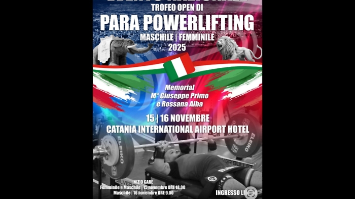 Trofeo Nazionale &ldquo;Open&rdquo; di Para Powerlifting