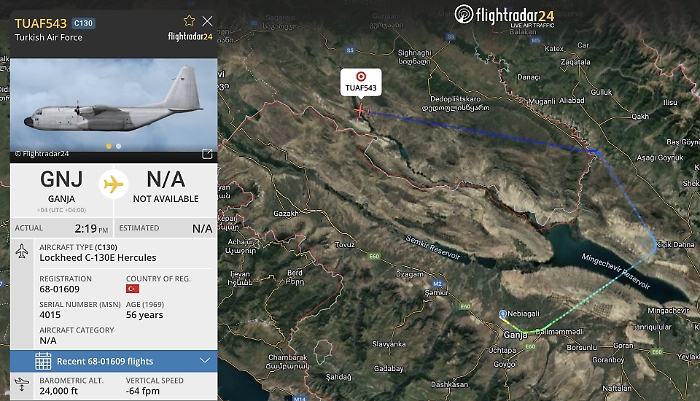 Aereo militare turco C-130 si schianta al confine con la Georgia: 20 persone a bordo, ricerche in corso