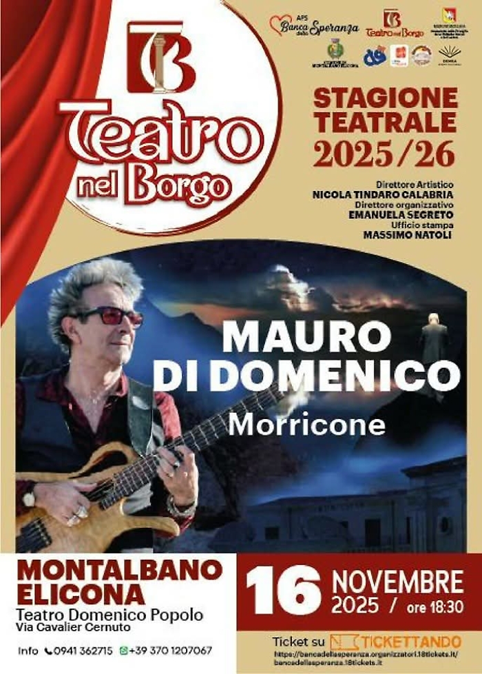 Mauro De Domenico, &ldquo;Omaggio a Ennio Morricone&rdquo;