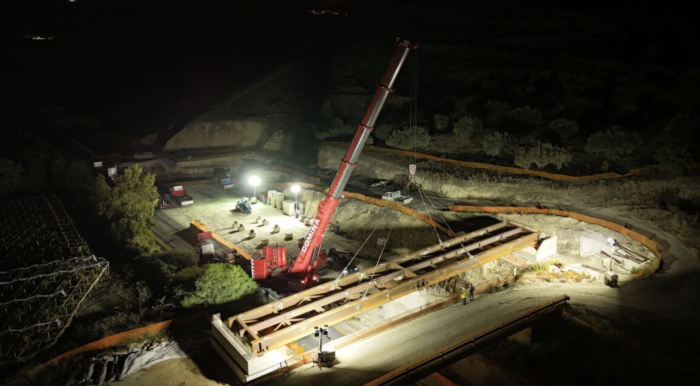 Chiusure notturne sulla Ragusa-Catania per varo cavalcavia