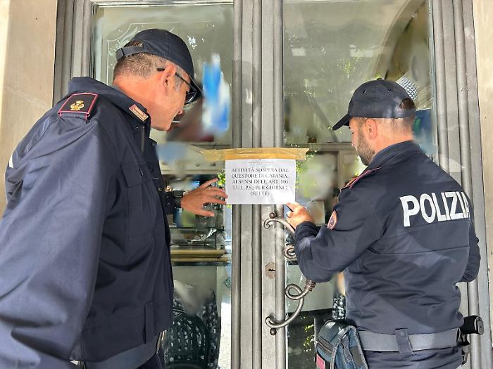 Sospeso per sette giorni un bar di Acireale ritenuto ritrovo di pregiudicati