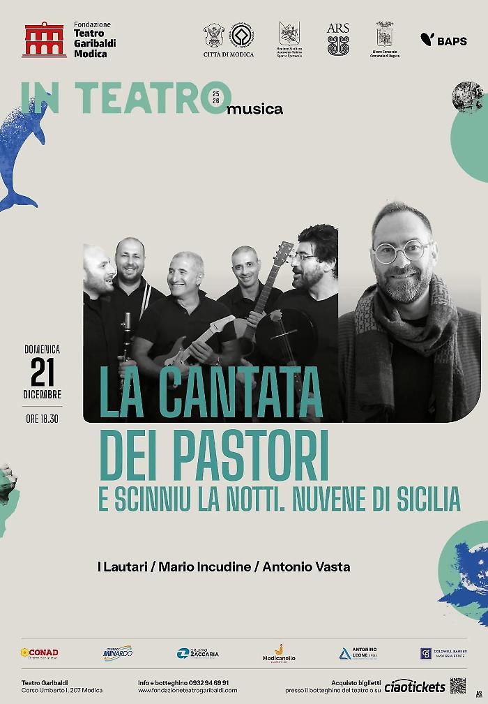Locandina spettacolo "La cantata dei Pastori"
