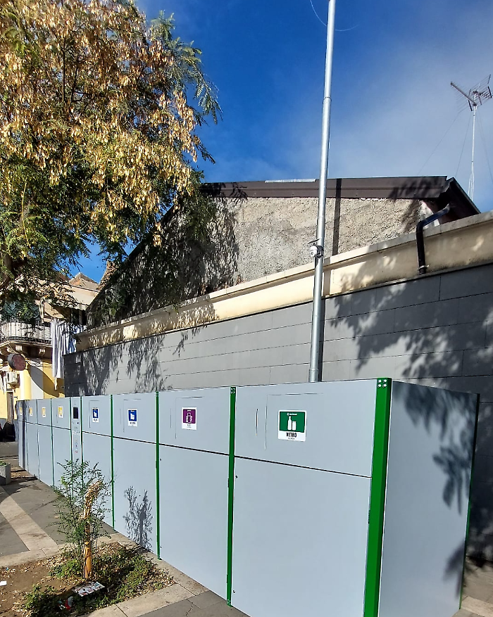 Seconda isola ecologica intelligente a San Cristoforo: così si agevola la raccolta differenziata