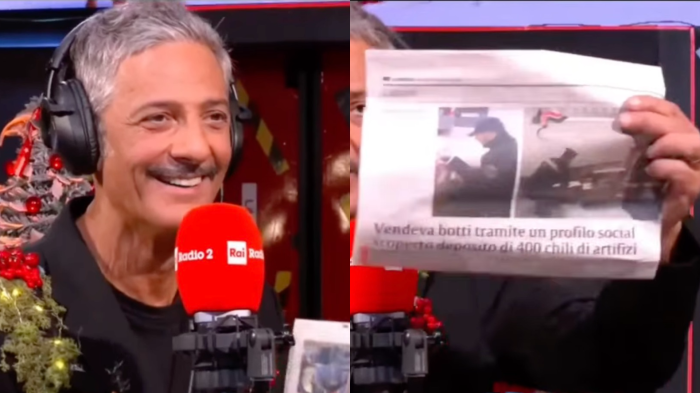 «Zelensky, se ti servono armi… vieni a Catania!»: l'ironia di Fiorello sulla cronaca de "La Sicilia". Il video