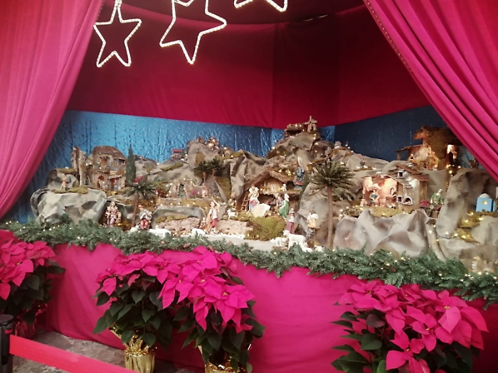Il presepe alla stazione di Palermo
