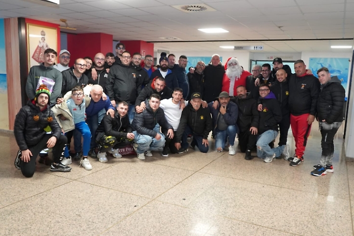 I tifosi del Messina nel reparto di pediatria del Policlinico