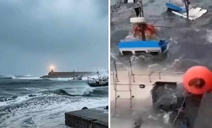 Mareggiate violente in Sicilia e nel porto di Catania affonda un peschereccio