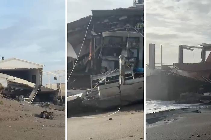 Ciclone Harry devasta la costa orientale della Sicilia: balneari in ginocchio 