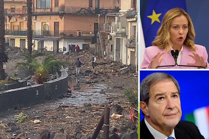 Sicilia devastata dopo il ciclone, Meloni l'evolversi dell'emergenza con il ministro Musumeci: &laquo;Governo vicino alle zone colpite&raquo;