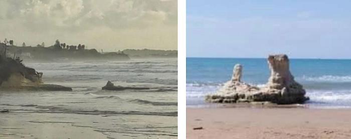 Mareggiata anticoppie a Pozzallo, distrutta la "pietra spaccata" punto di riferimento degli innamorati