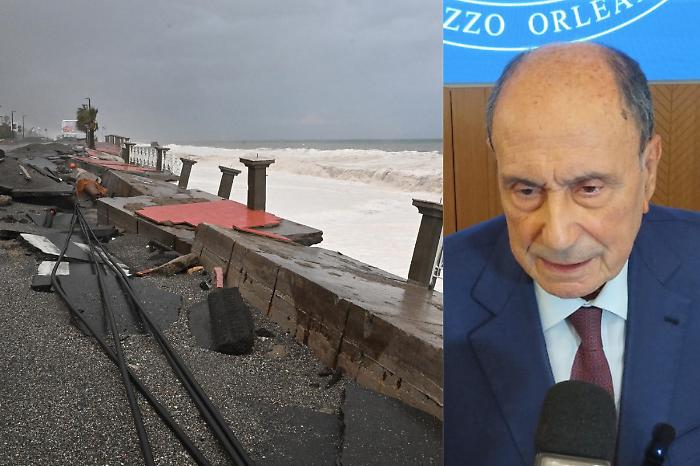 Ciclone Harry, Schifani fa i numeri della devastazione: &laquo;740 milioni di danni e 70 milioni sbloccati&raquo;