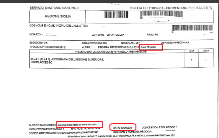 A Ragusa la ricetta medica a tempo variabile: il medico chiede 10 giorni, l'Asp d&agrave; 7 mesi