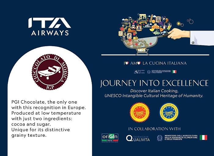 Il cioccolato di Modica Igp vola per il mondo con Ita Airways