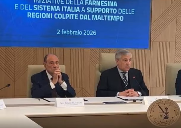 Ciclone Harry, la promessa di Antonio Tajani: &laquo;Subito i ristori&raquo; 