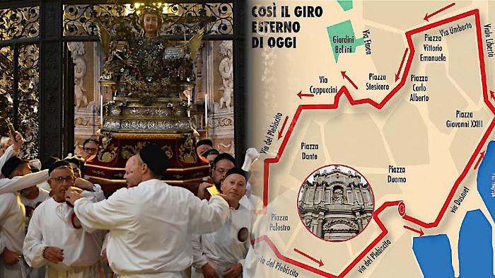 Sant'Agata, l&rsquo;alba dei devoti e la lunga processione: Catania riabbraccia la sua Patrona 