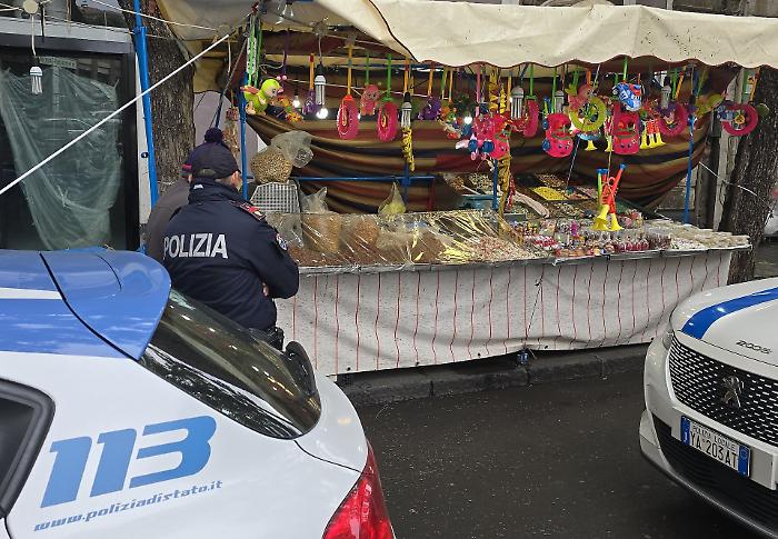 Abusivismo sotto controllo a Catania durante i festeggiamenti di Sant'Agata: sequestri e sanzioni nel centro storico