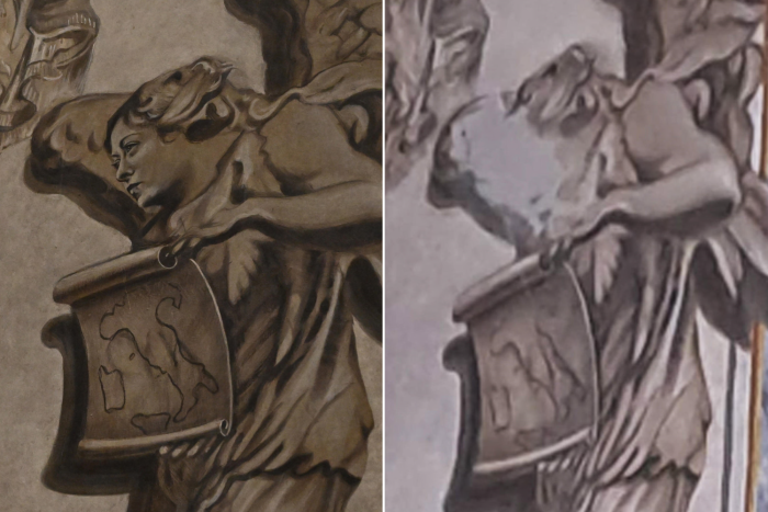 &ldquo;L&rsquo;angelo&rdquo; che somigliava a Meloni scompare dal dipinto: come &egrave; nato (e come finisce) il caso che ha acceso Roma