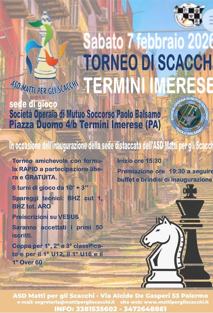 Locandina Torneo Scacchi