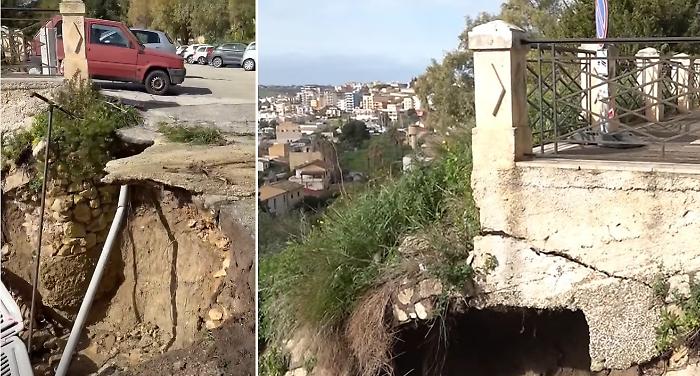 Via Eleonora d&rsquo;Aragona nel baratro: esposti cavi e tubature. Residenti nel terrore: "Presto croller&agrave; tutto"