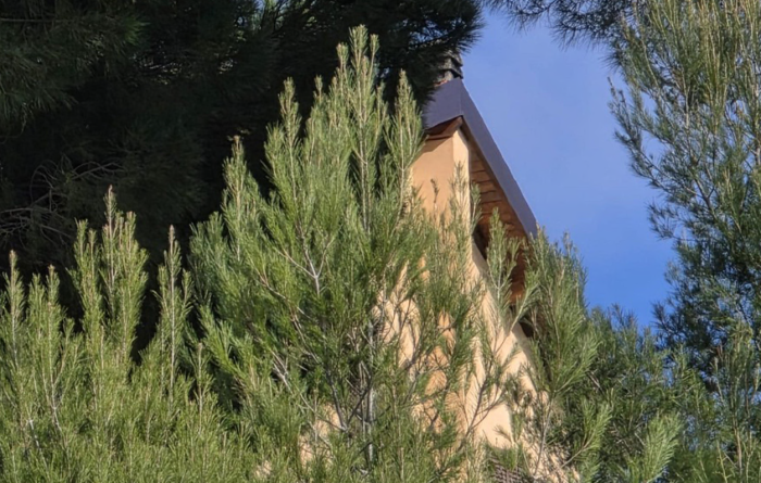 Un angolo della villetta in cui &egrave; avvenuto il fatto