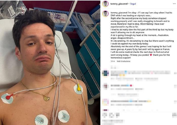 Biathlon, un malore stoppa la corsa all'oro di Giacomel: &laquo;Fermarsi &egrave; devastante ma non mi arrender&ograve;&raquo;