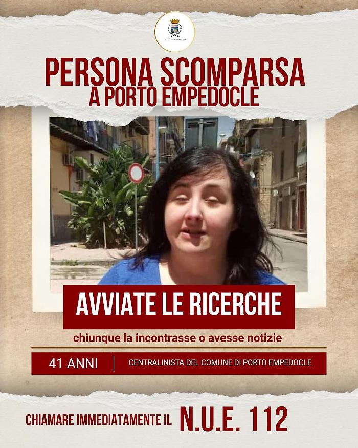 Porto Empedocle in ansia per Rossana: cellulare spento e ricerche nel Saccense. Il caso a "Scomparsi"