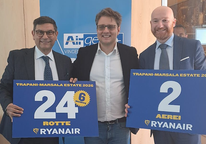 Ryanair apre a Trapani-Birgi: nuova base, 24 rotte e +35% di passeggeri attesi