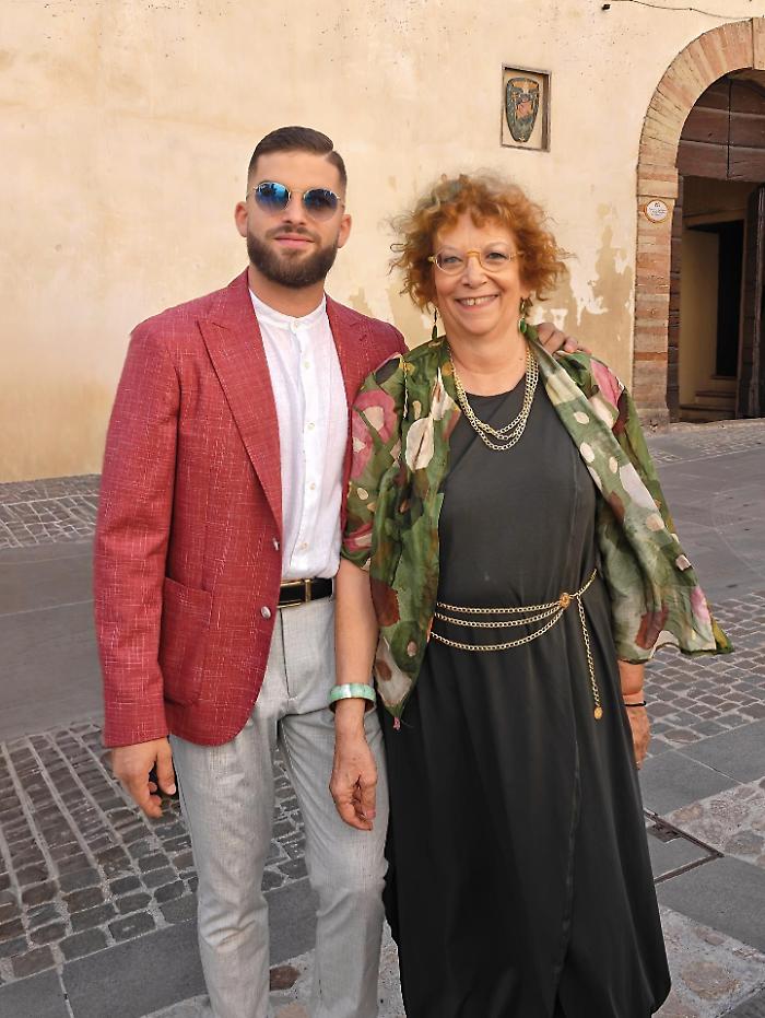 Anna Tiziana Torti col figlio Lorenzo