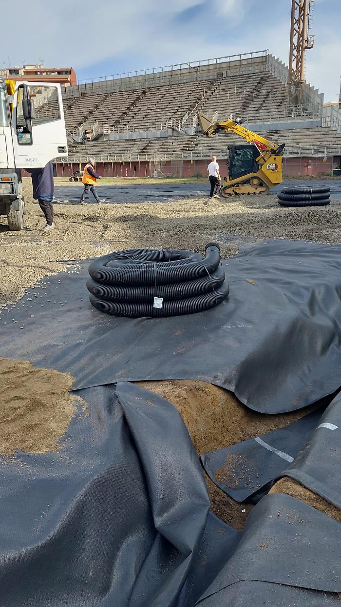 Stadio Giovanni Celeste verso la riapertura: lavori agli sgoccioli, arriva la scritta in acciaio e la determina per gli arredi