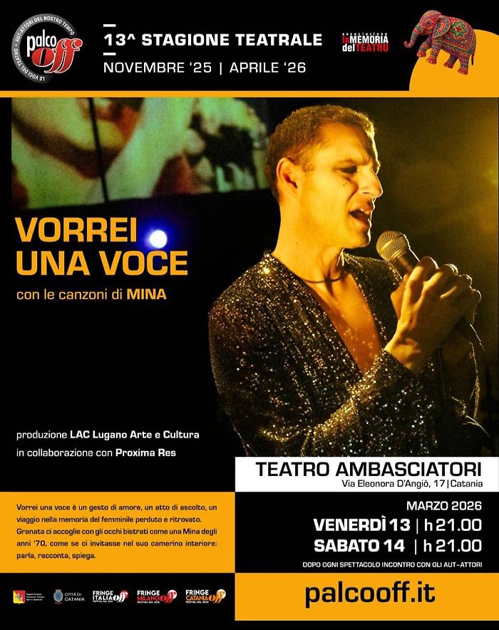 Rassegna Palco Off. Vorrei una voce: sogni oltre le sbarre &ndash; di e con Tindaro Granata