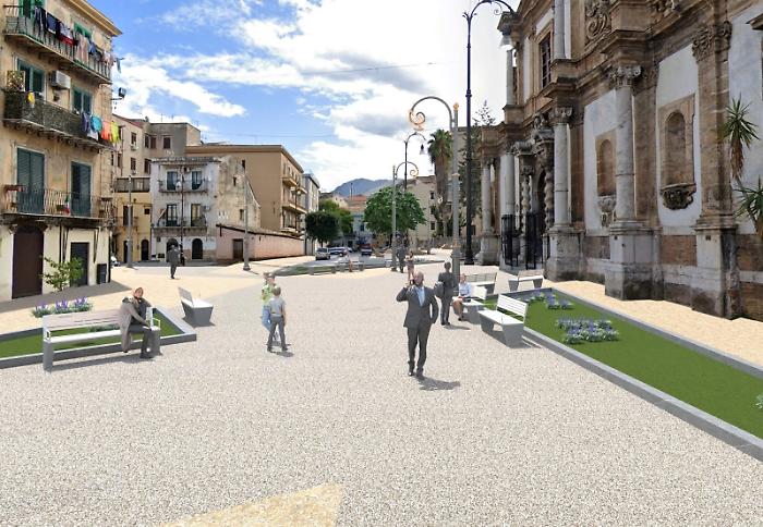 Albergheria, al via il restyling di piazza San Francesco Saverio: nuovo sagrato e mercato regolamentato