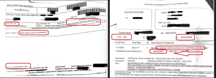 Ragusa, il signor B.A. e il suo tumore