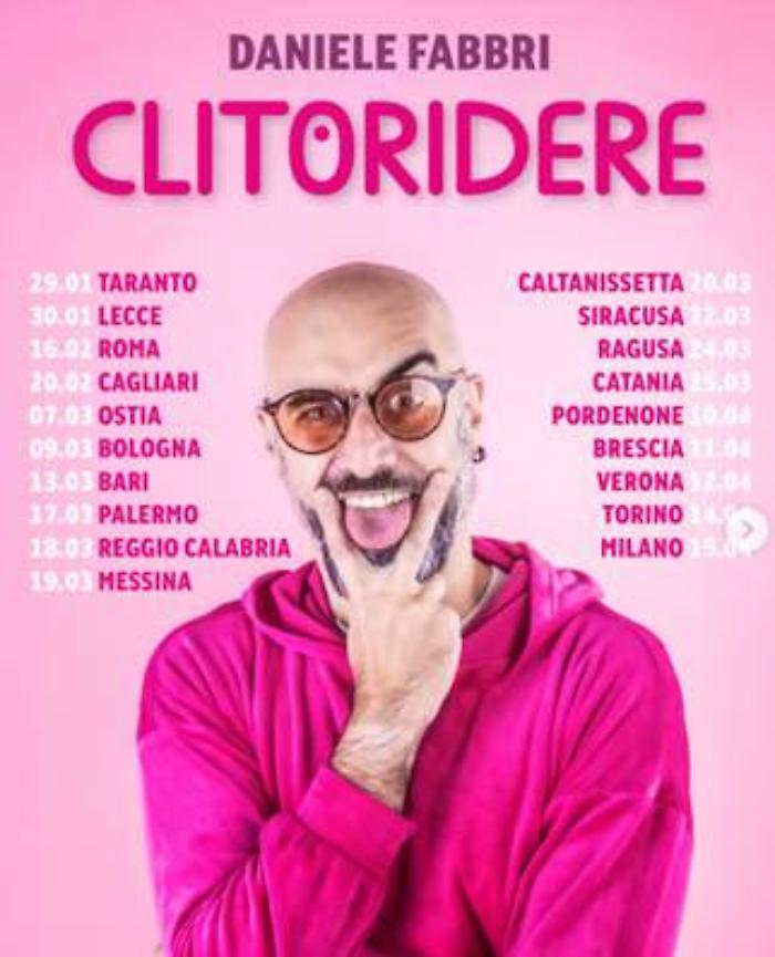 Locandina spettacolo Daniele Fabbri