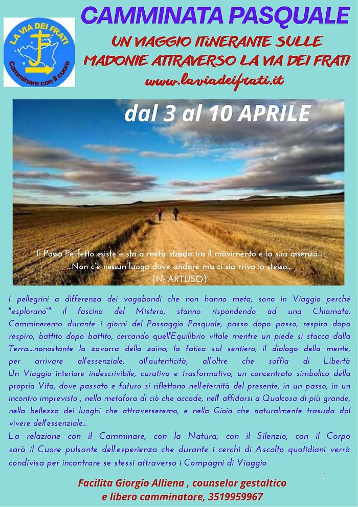 Locandina Camminata Pasquale