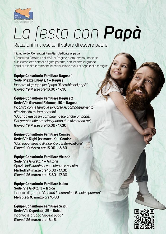 La festa del pap&agrave; e la relazione con i figli: le iniziative dei consultori Asp