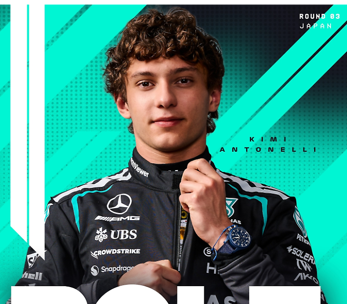 Kimi Antonelli conquista la pole del GP del Giappone: seconda in carriera a 19 anni, Russell in prima fila