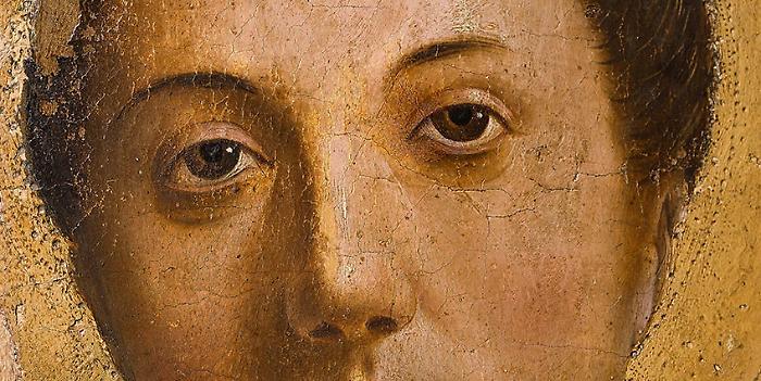 Discovery of a possible unpublished work by Antonello da Messina, "Face of a Young Saint," at auction in Paris