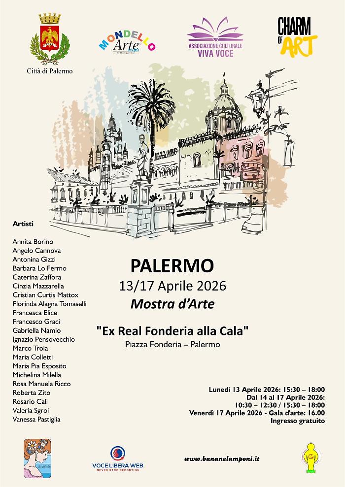 Il fascino dell'arte a Palermo: pittura e fotografia all'Ex Real Fonderia alla Cala (13&ndash;17 aprile 2026)