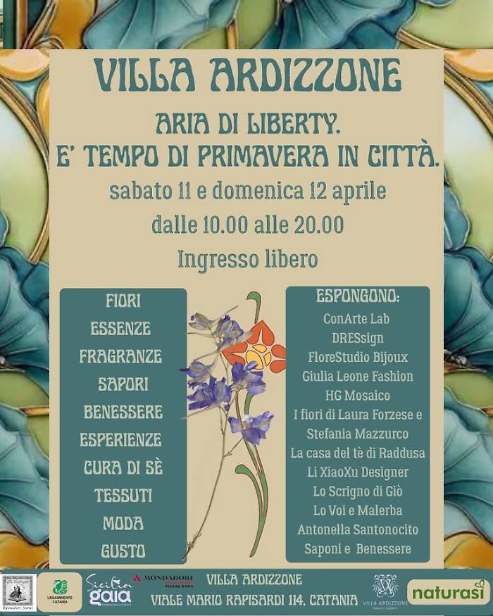 Aria di Liberty: primavera a Villa Ardizzone tra arte, sapori e letture