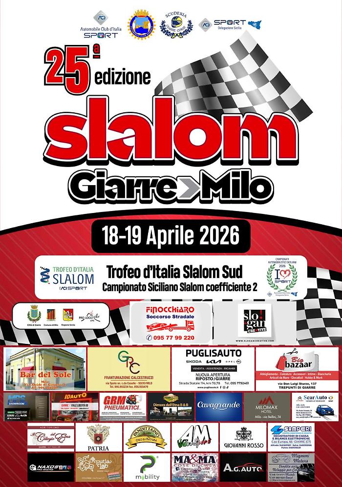 Locandina Slalom Giarre Milo