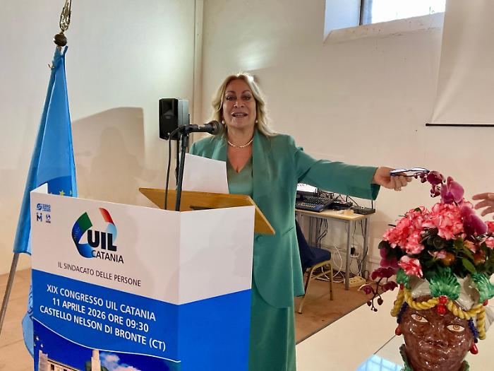 Enza Meli, segretaria generale della Uil di Catania