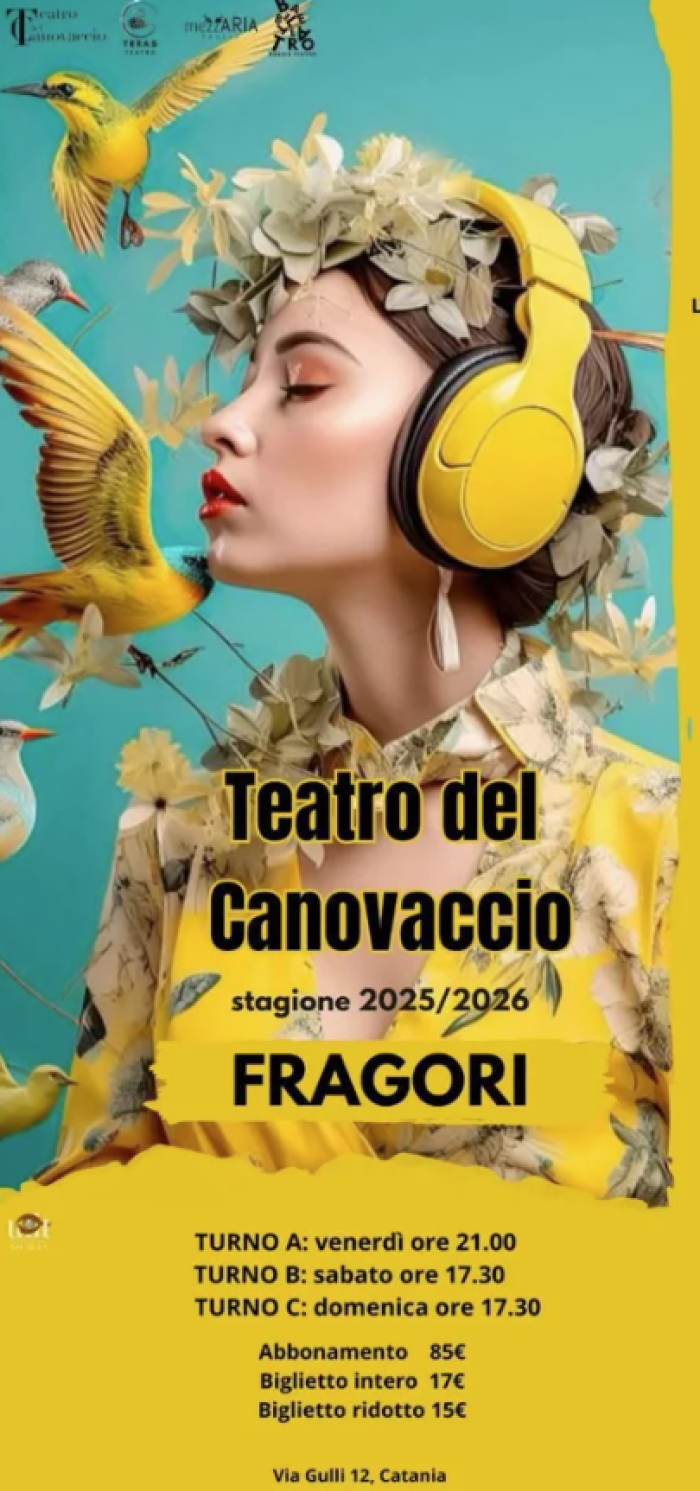 Il penultimo spettacolo della Stagione Fragori al teatro del Canovaccio