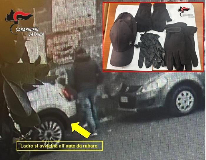 Ruba un'utilitaria a Viagrande, ma "firma" il furto e viene subito arrestato dai carabinieri