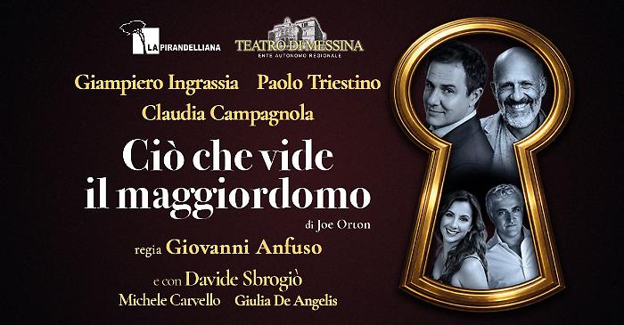 Locandina spettacolo "ci&ograve; che vide il maggiordomo"